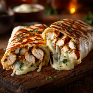 Read more about the article Cheesy Garlic Chicken Wraps (Easy & Flavorful)