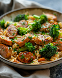 Read more about the article Chicken Sausage Broccoli Orzo (Easy One-Pan Dinner)