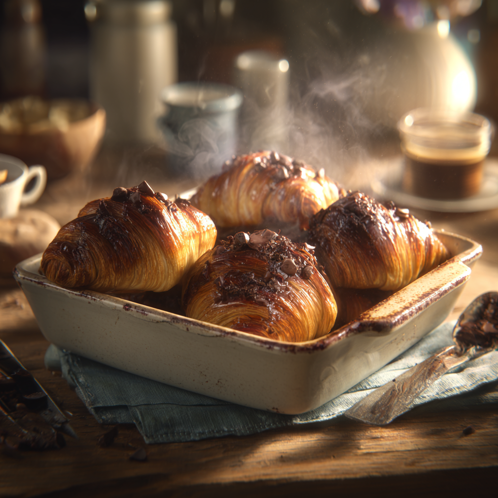 You are currently viewing Chocolate Croissant Breakfast Bake (Easy Brunch Recipe)