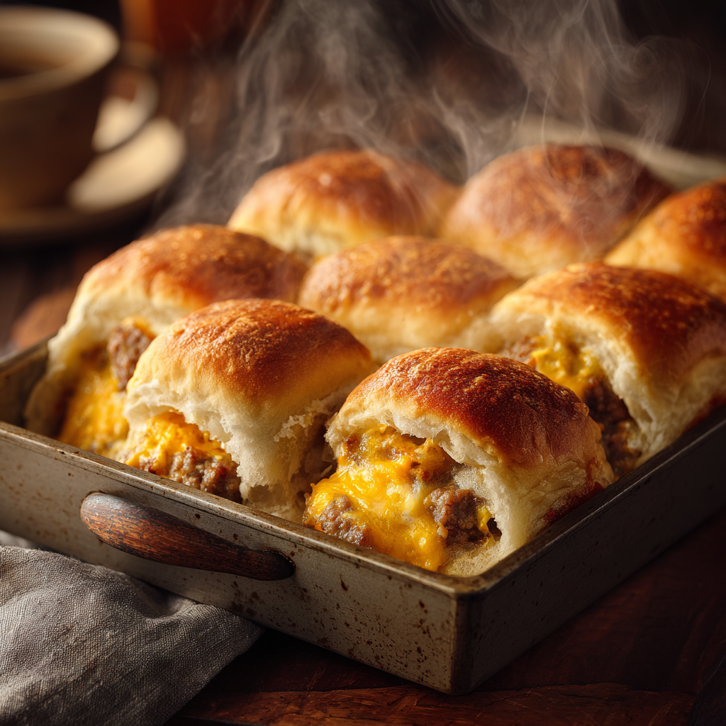 You are currently viewing Cowboy Breakfast Sliders (Easy Sausage Egg & Cheese)