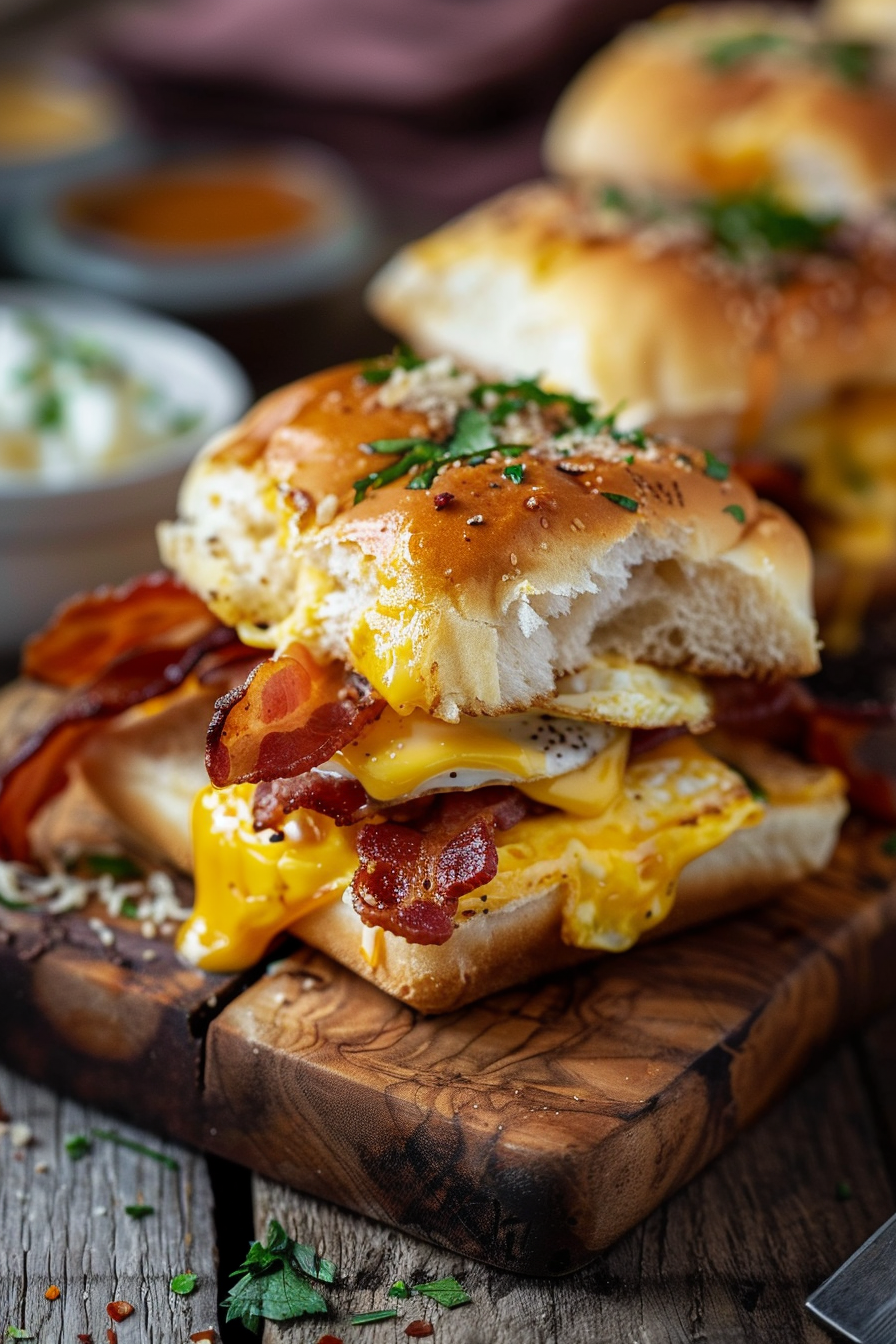 You are currently viewing Crack Breakfast Sliders with Bacon, Egg & Cheese