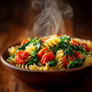 Read more about the article One-Pot Spinach Tomato Pasta (Easy & Fresh Dinner)