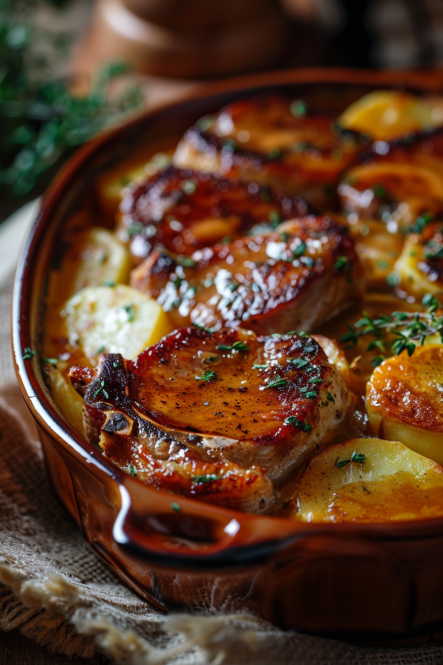 You are currently viewing Smothered Pork Chop and Scalloped Potato Casserole (Easy Comfort Food)