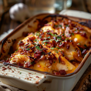 Read more about the article Cowboy BBQ Bacon Cheddar Chicken (Easy Comfort Dinner)