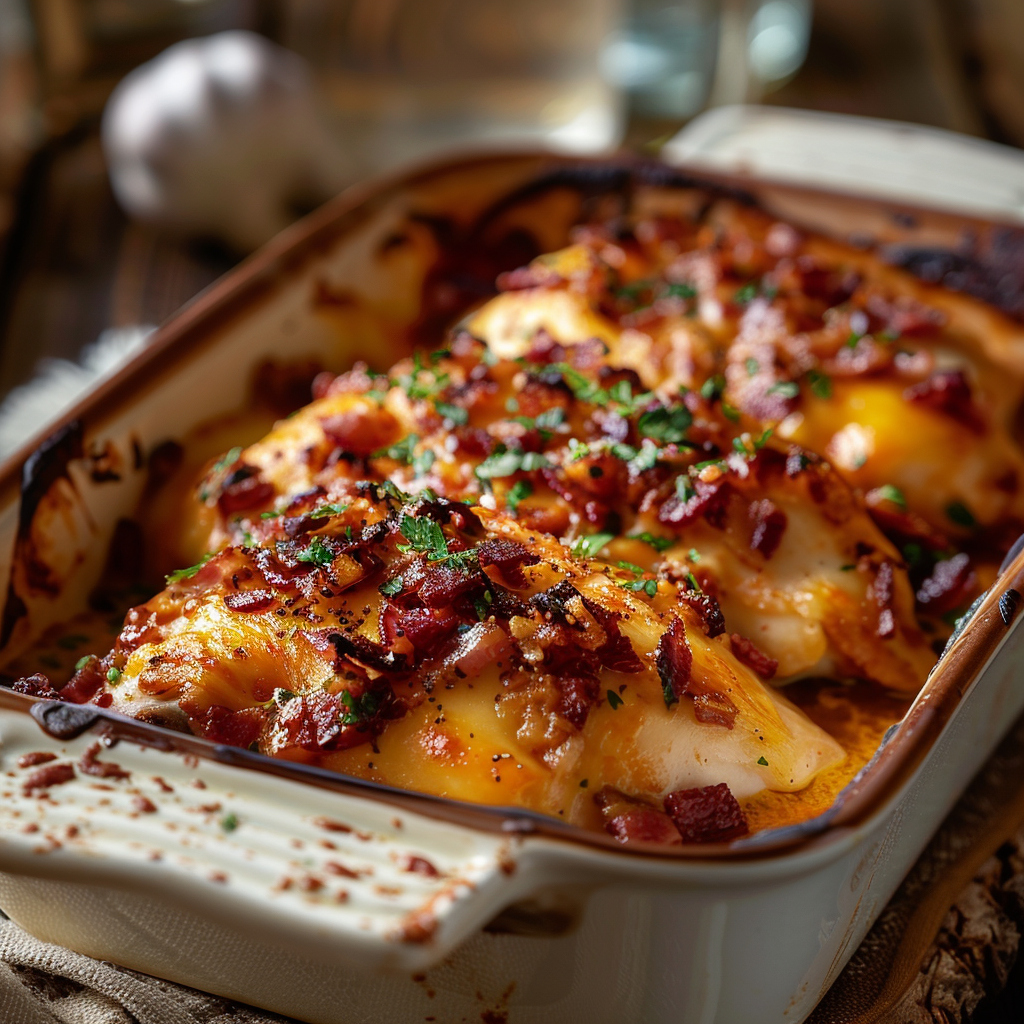 You are currently viewing Cowboy BBQ Bacon Cheddar Chicken (Easy Comfort Dinner)