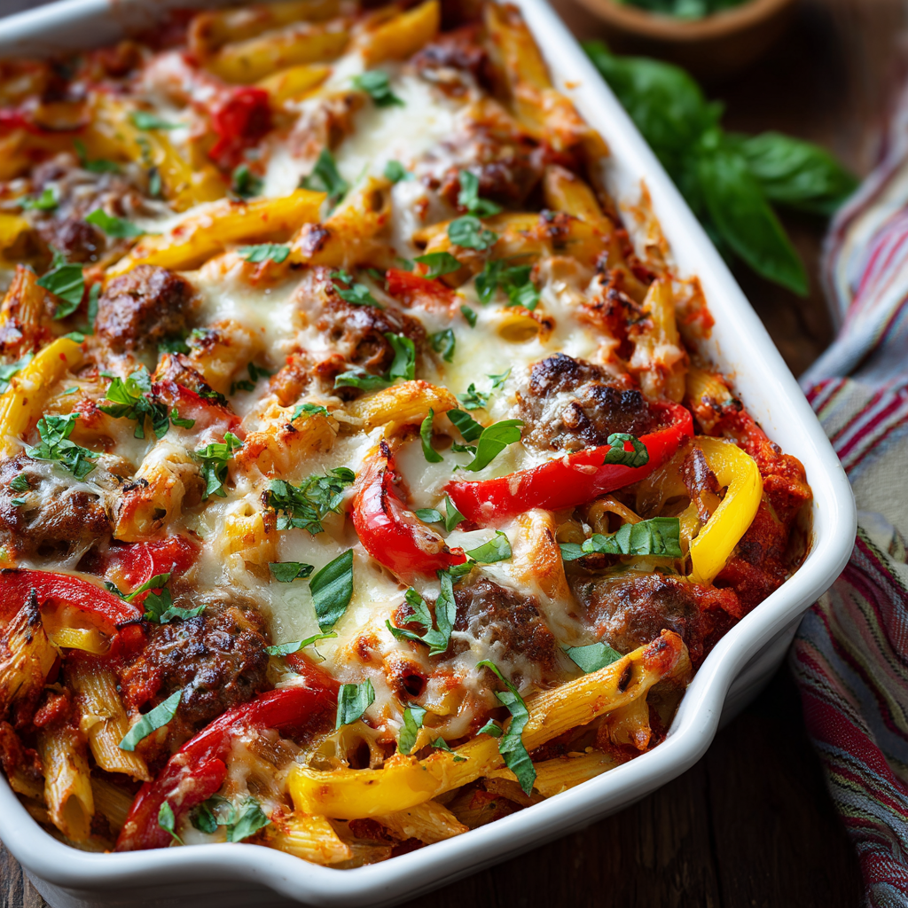 You are currently viewing Italian Sausage Pepper Casserole – Cheesy One-Dish Comfort Food