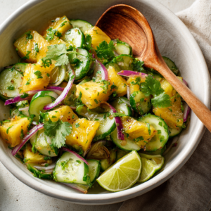 Read more about the article Refreshing Pineapple Cucumber Salad – Sweet & Tangy Side Dish